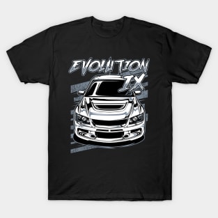 Lancer Evolution IX Grey Theme T-Shirt